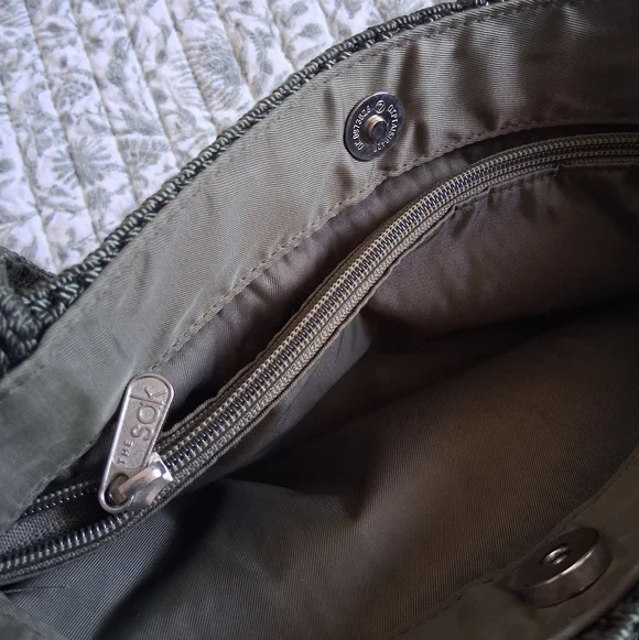 The Sak Green Crochet Shoulder Bag Purse - Picture 5 of 5